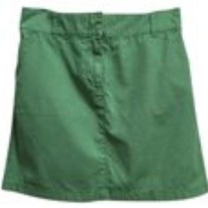 J.Crew Green Cotton Mini Skirt